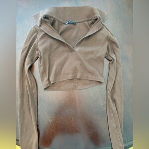 Brown Zara Crop Top